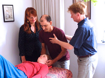 Michael Parkinson works with Alexander Technique students in the Teacher Training Program