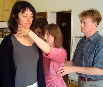 Michael Parkinson works with Alexander Technique students in the Teacher Training Program